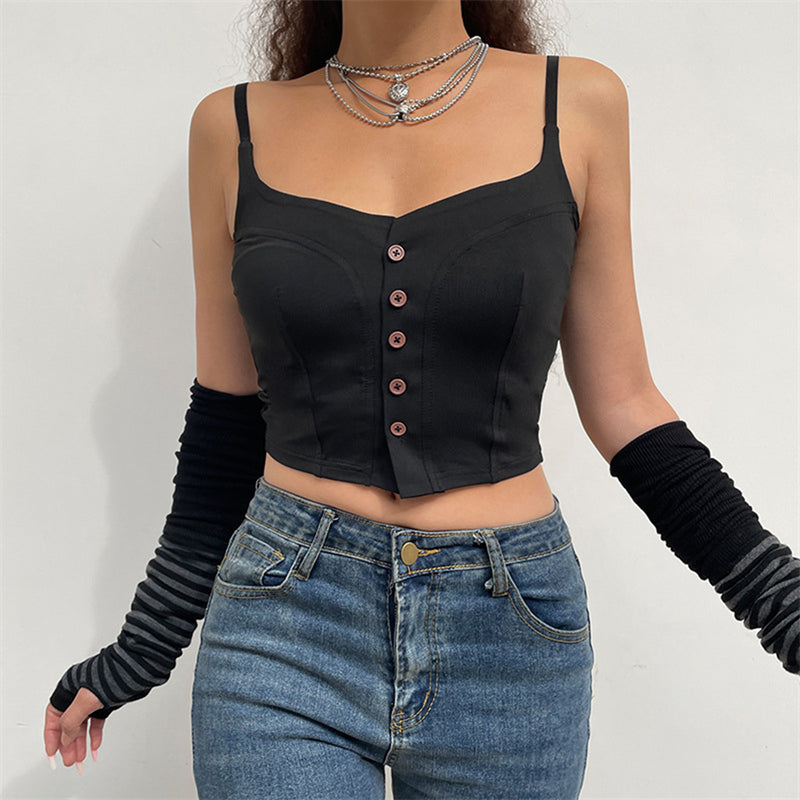 OFFLINE BUTTON CAMI 🖤