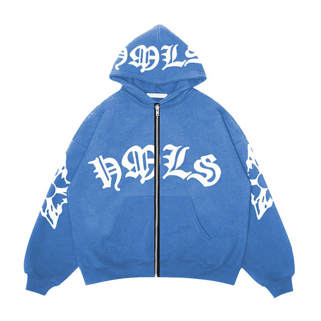 HELLS CLUB ZIP HOODIE 🪽